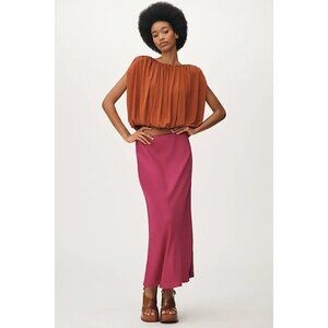 Dolan Left Coast Copper Bubble Top XL Pullover Boho Padded Shoulder Retro NEW!